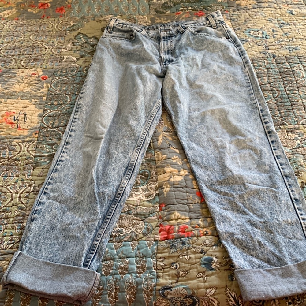 Vintage 90s Levis 540 Brown Tab Blue Men 34x32 Relaxed Straight Denim Jean